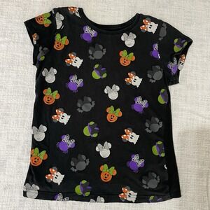 Minnie Mouse Mummy Ghost Pumpkin Disney Halloween black XL 14 Youth Kids